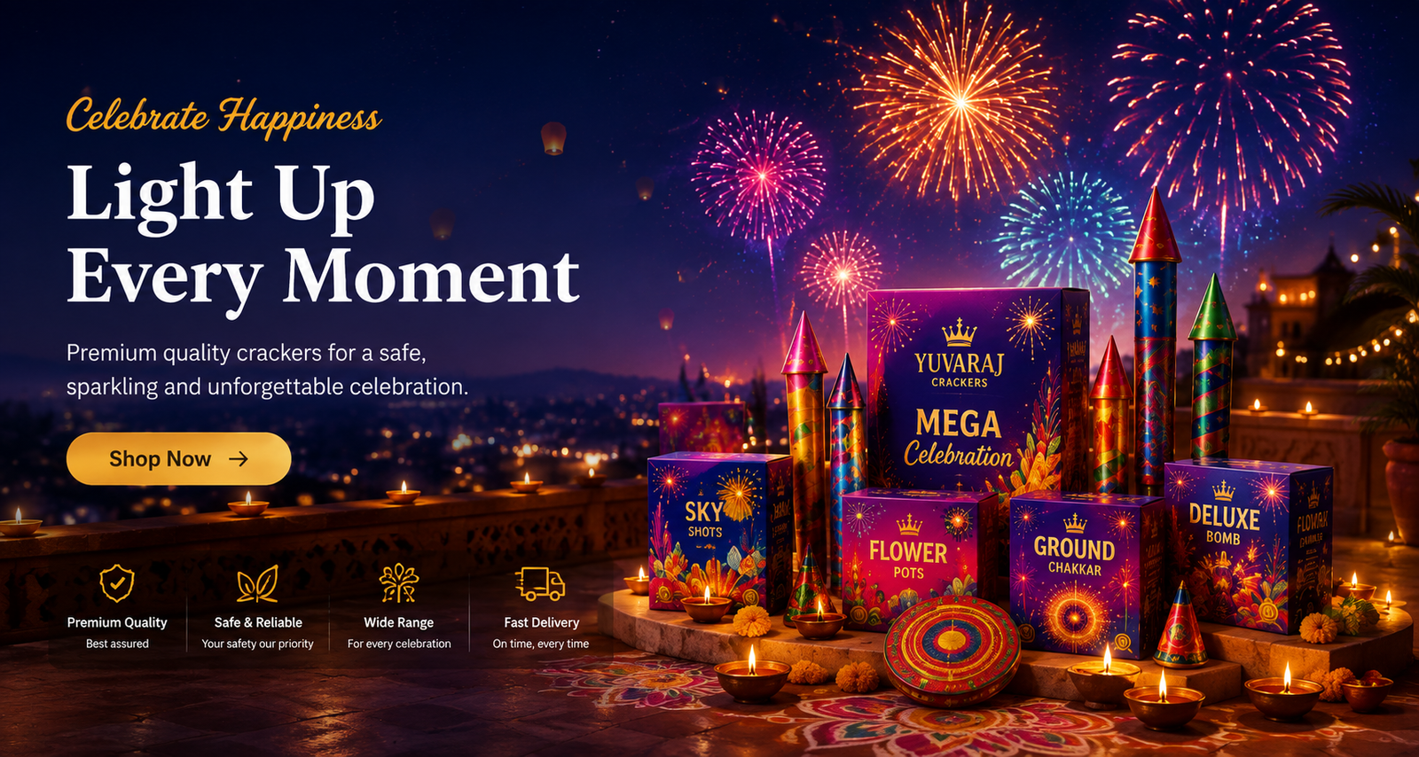 Yuvaraj Crackers festive product collection